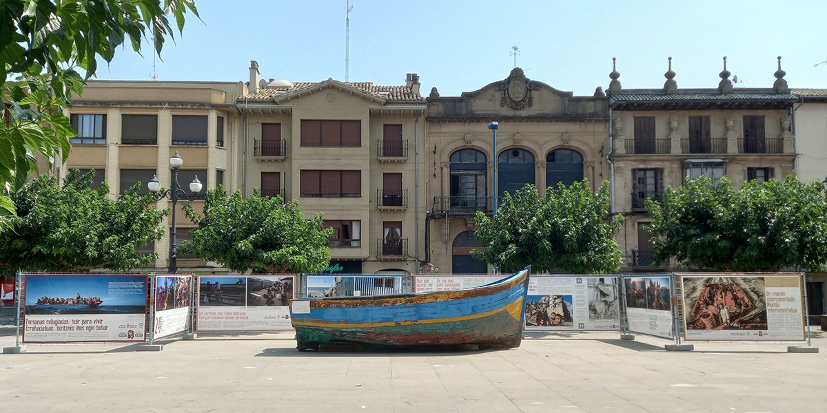 Exposición Refugiados Tafalla Patera