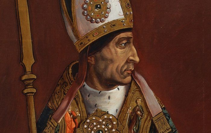 etrato del eclesiástico Francisco Jiménez de Cisneros (1436-1517). Esta obra es una copia decimonónica del retrato del arzobispo pintado por Juan de Borgoña y conservado en la Sala capitular de la Catedral de Toledo.