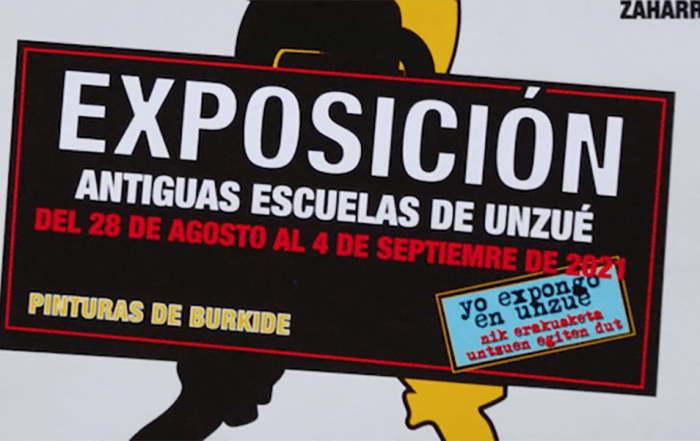 Cartel exposición burkide unzue