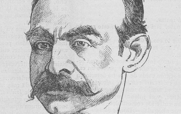 Apolinar Brull Ayerra caricaturizado por Cilla en Madrid Cómico