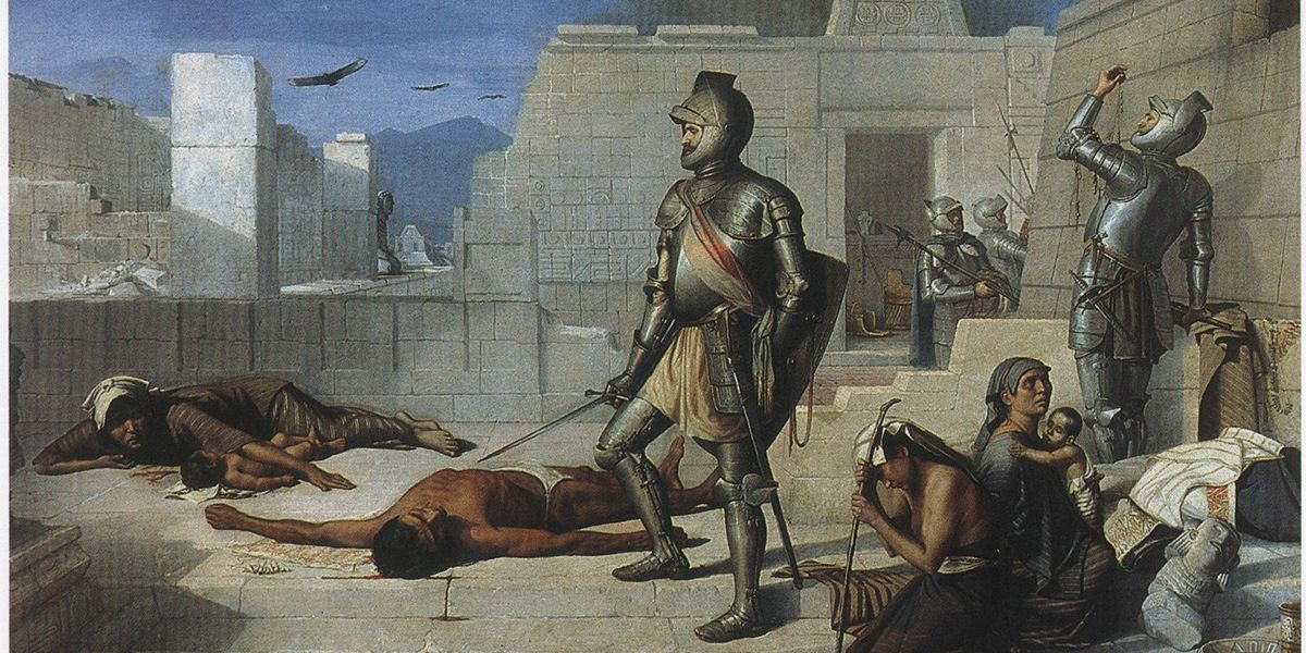 Felix_Parra_Episodios_de_la_conquista_La_matanza_de_Cholula