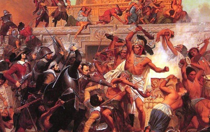 matanza conquista de américa