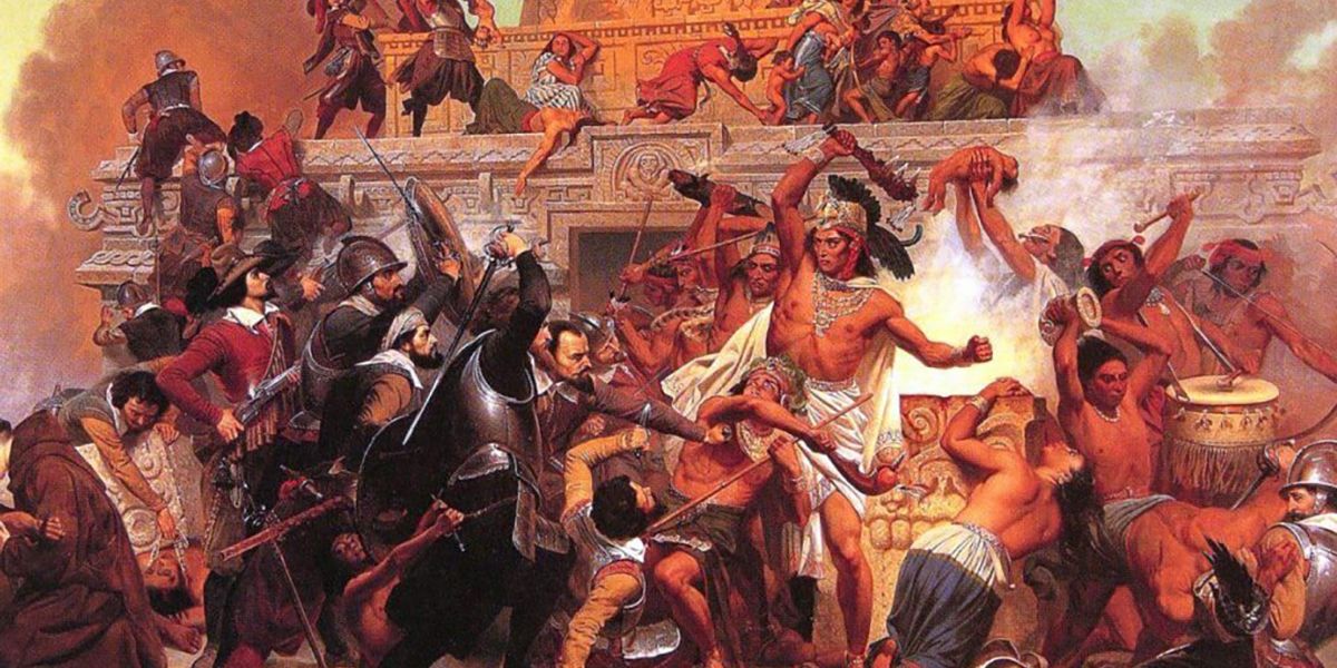 matanza conquista de américa