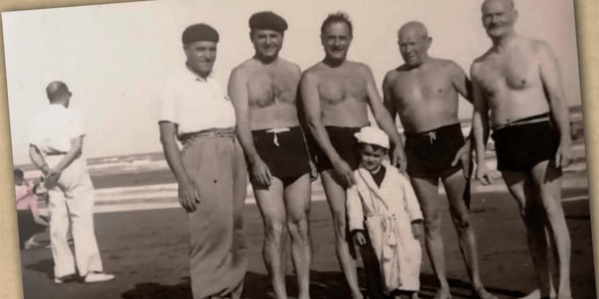 quinteto de amigos tafalleses en necochea. florencio y francisco solchaga