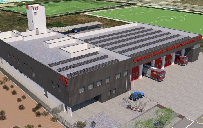 maqueta nuevo parque de bomberos de tafalla