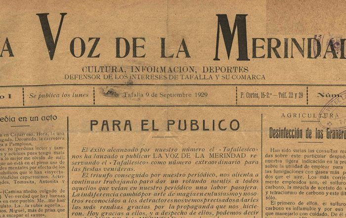Primer número de La Voz de la Merindad