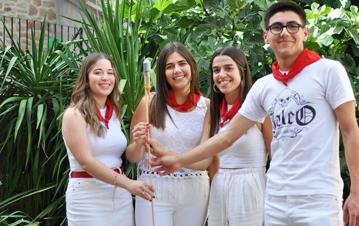 Javier Benito, Leire Martínez, Ainhoa Labat y Ainhoa Guillén